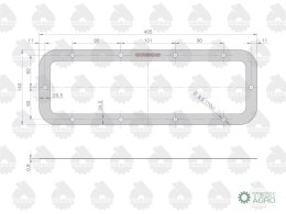 Uszczelka dolna zwolnicy krążelit 0.8mm C-360 ( sprzedawane po 5 ) ORYGINAŁ URSUS