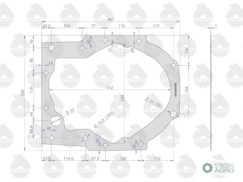 Uszczelka korpusu skrzyni pośredniej przekładniowej krążelit 1mm C-385 ( sprzedawane po 5 ) ORYGINAŁ URSUS Uszczelka korpusu skrzyni pośredniej przekładniowej krążelit 1mm C-385 ( sprzedawane po 5 ) ORYGINAŁ URSUS