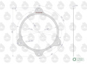 Uszczelka pokrywy mechanizmu blokady krążelit 0.5mm C-360 ( sprzedawane po 5 ) ORYGINAŁ URSUS