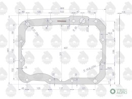 Uszczelka skrzyni i mostu 89153091 krążelit 0.8mm C-385 ( sprzedawane po 5 ) ORYGINAŁ URSUS