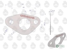 Uszczelka układu smarowania krążelit 0.8mm 50607310 C-360 ( sprzedawane po 10 ) ORYGINAŁ URSUS