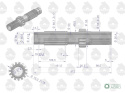Wałek pośredni skrzyni 906472M2 MF3 ORYGINAŁ URSUS