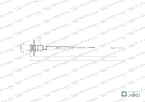Linka - Rozdzielacz napędu L-920mm ZETOR Waryński