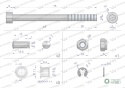 Zestaw montażowy linek do joysticka na widełki (INIK-631023), Waryński