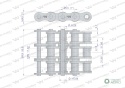 Łańcuch rolkowy 16B-3 (R3 1) 5 m Waryński