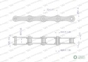 Łańcuch rolkowy L208A-32PZ zastosowanieClaas 678194. 678194.0. 0006781940 Waryński