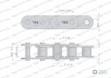 Łańcuch rolkowy prosta płytka 10B-1 (R15/8) 5 m Waryński