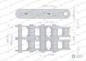 Łańcuch rolkowy prosta płytka 20B-2 (R21.1/4) 5 m Waryński