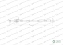 Linka do sterowania rozdzielaczem na kulkę (stalowa) L-2500mm Waryński