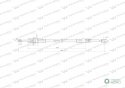 Linka do sterowania rozdzielaczem na widełki L-2500mm Waryński