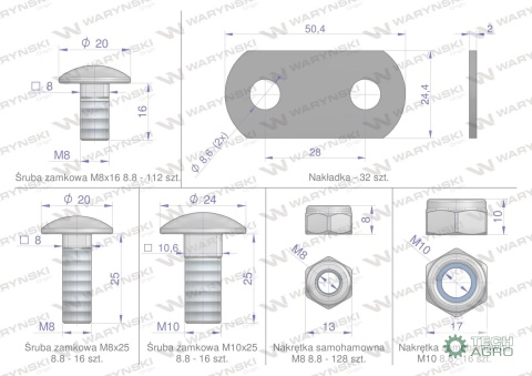 Zestaw PIŁ KEMPER M6008, 360 (plus) CA785534, Waryński