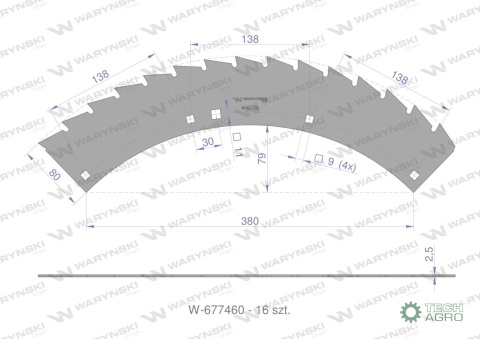Zestaw PIŁ KEMPER M6008, 360 (plus) CA785534, Waryński