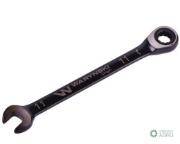 Klucz płasko-oczkowy 11 mm z grzechotką72 zęby standard ASME B107-2010 Waryński