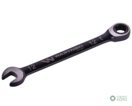Klucz płasko-oczkowy 12 mm z grzechotką72 zęby standard ASME B107-2010 Waryński
