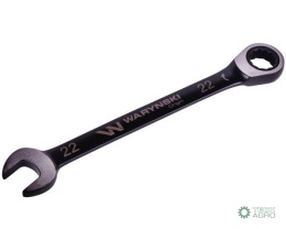 Klucz płasko-oczkowy 22 mm z grzechotką72 zęby standard ASME B107-2010 Waryński