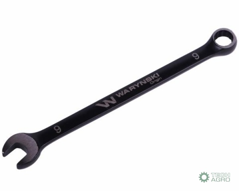 Klucz płasko-oczkowy 9 mm. CrV standardASME B107-2010 Waryński