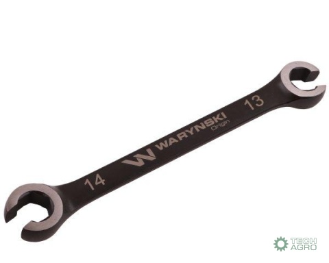 Klucz płasko oczkowy otwarty 13 x 14. Waryński