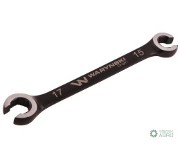 Klucz płasko oczkowy otwarty 15 x 17. Waryński