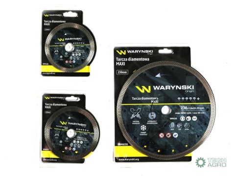 Tarcza diamentowa MAXI 230 x 22.23 mm Waryński