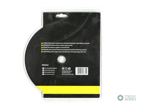 Tarcza diamentowa segmentowa 230 x22.23mm do cięcia betonu Waryński