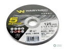 Tarcza do cięcia metalu 125 x1.0 x22.23mm Waryński (sprzedawane po 5 szt w op 5 szt)