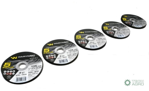 Tarcza do cięcia metalu 125 x1.0 x22.23mm wielopak Waryński (sprzedawane po 25 szt)