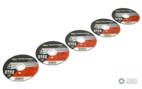 Tarcza do cięciai inoxu 125 x1.0 x22.23mm Waryński (sprzedawane po 5 szt po 5 szt)