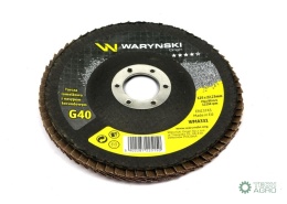 Tarcza do szlifierki 125 mm lamelkowa zelektrokorundem GR40 (sprzedawana po 10 szt.) Waryński