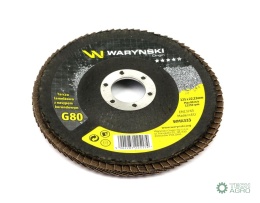 Tarcza do szlifierki 125 mm lamelkowa zelektrokorundem GR80 (sprzedawana po 10 szt.) Waryński