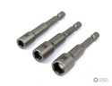 Zestaw nasadek z uchwytem narzedziowym 6. 8. 10 mm długość 65 mm Waryński