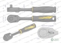Grzechotka semihermetyczna 1/4". 90 T. Waryński
