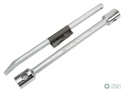 Klucz do kół , 395 mm długości rozmiar 24x27 mm z łyżką, do prac montażowych i demontażowych w mechanice , Waryński