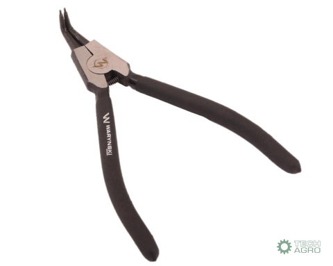 Szczypce do pierścieni osadczych 240 mmzewnętrzne wygięte Waryński