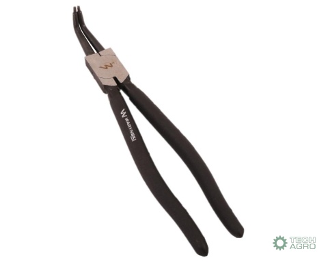 Szczypce do pierścieni osadczych 300 mmwewnętrzne wygięte Waryński