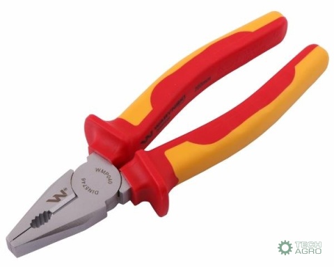 Szczypce izolowane, uniwersalne 200 mm.VDE. Waryński