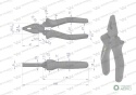Szczypce uniwersalne 160 mm Waryński