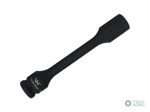 Nasadka udarowa 1/2", sześciokątna slimbardzo długa ze stali CrMo 16mm długość 150 mm, stosowane w mechanice do kluczy udarowych