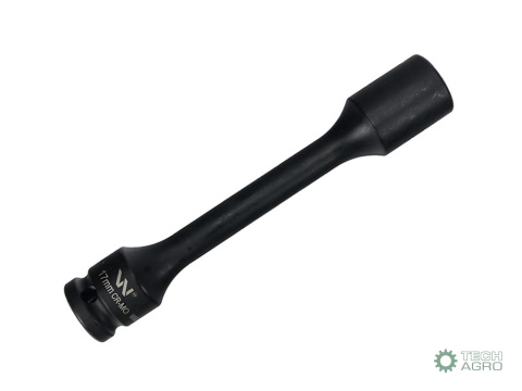 Nasadka udarowa 1/2", sześciokątna slimbardzo długa ze stali CrMo 17mm długość 150 mm, stosowane w mechanice do kluczy udarowych