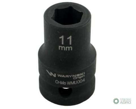 Nasadka udarowa sześciokątna 1/2". 11 mm. CrMo. DIN 3129. Waryński