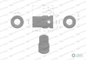 Nasadka udarowa sześciokątna 1/2". 13 mm. CrMo. DIN 3129. Waryński