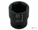 Nasadka udarowa sześciokątna 1/2". 24 mm. CrMo. DIN 3129. Waryński