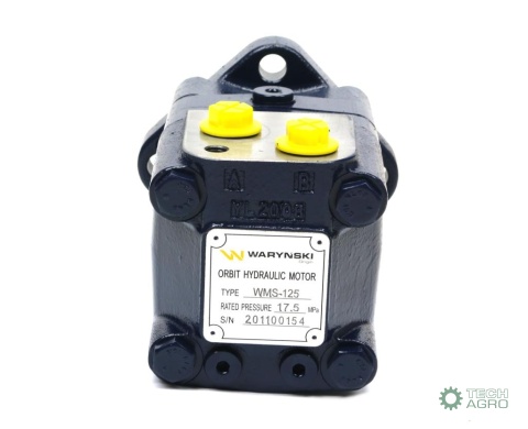 Silnik hydrauliczny orbitalny WMS 125 cm3/obr (175 bar / max.225 bar) Waryński