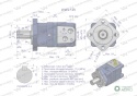 Silnik hydrauliczny orbitalny WMS 125 cm3/obr (175 bar / max.225 bar) Waryński