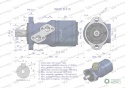 Silnik hydrauliczny orbitalny wzmacniany WMR-S 315 cm3/obr (120 bar / max.150 bar) Waryński