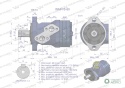 Silnik hydrauliczny orbitalny wzmacniany WMR-S 80 cm3/obr (175 bar / max.220 bar) Waryński