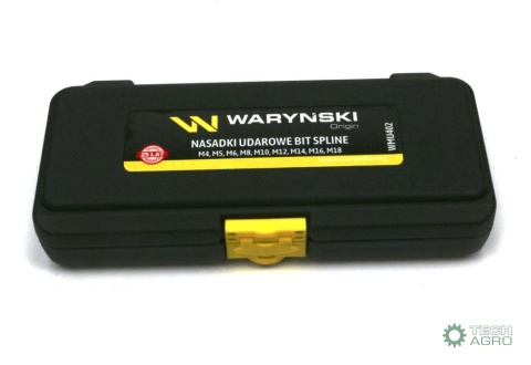 Zestaw nasadek udarowych 1/2 typu SPLINE 9 el Waryński