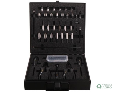 Zestaw nasadek w kasecie metalowej 68 el. Waryński