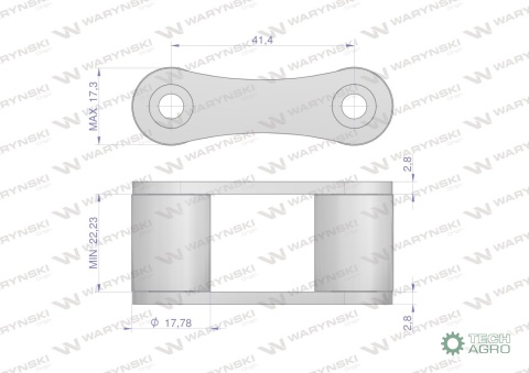 Ogniwo łańcucha S55 Waryński ( sprzedawane po 5 )