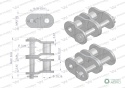 Półogniwo łańcucha wzmocnione P12A-2 ANSI A 60 (R2 3/4) Waryński ( sprzedawane po 5 )
