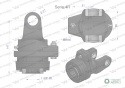 Sprzęgło na kołek wału Seria 4R 1900Nm - 27x82 - 1 3/8 Z6 WARYŃSKI